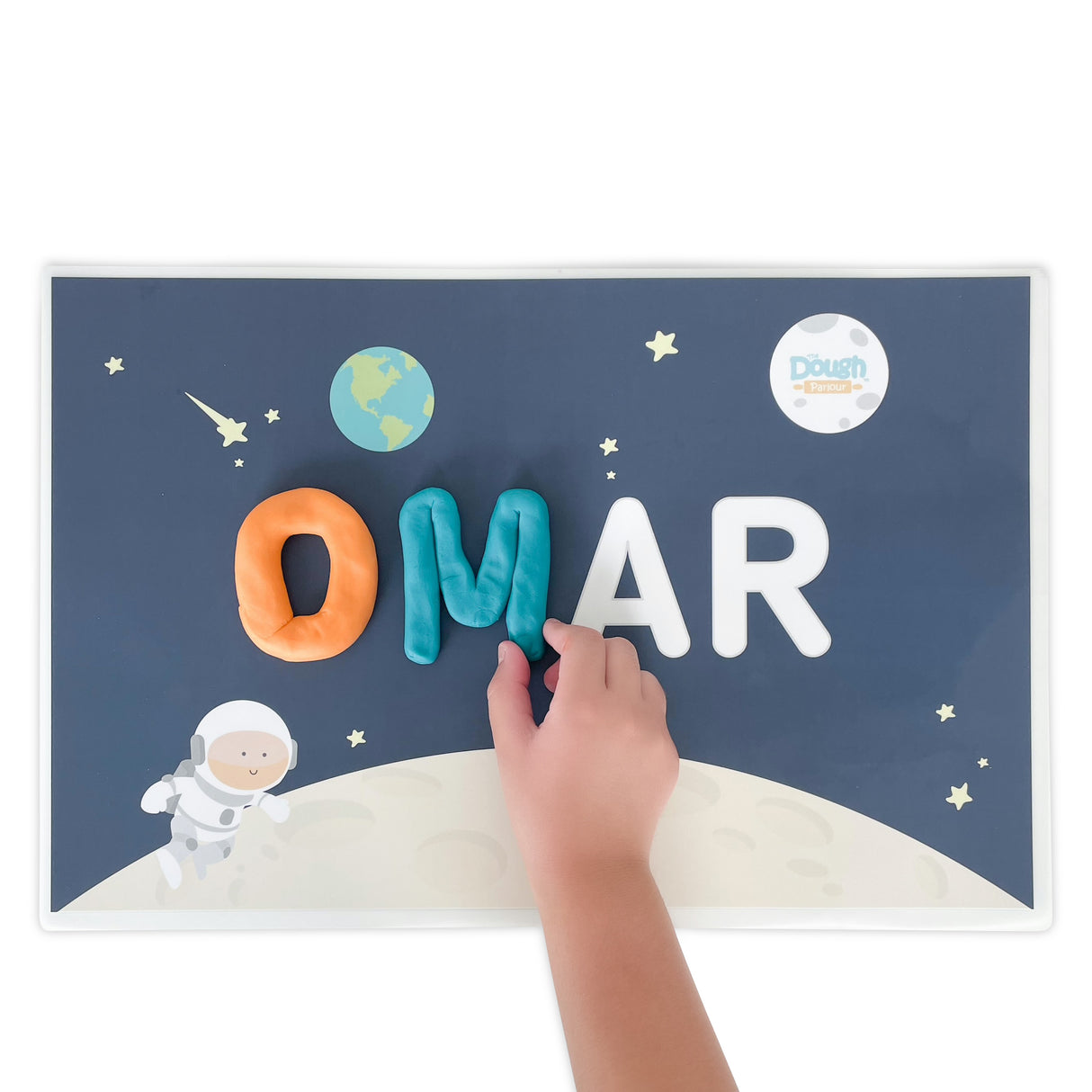 Up in Space Personalized Playmat