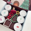 Christmas Playbox open showing dough, cutters, and stamper