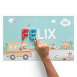 School Personalized Playmat
