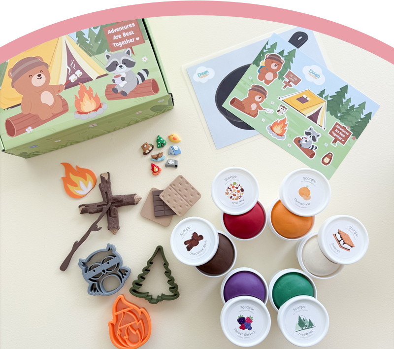 Fill their sensory bucket with the squishiest, softest dough.