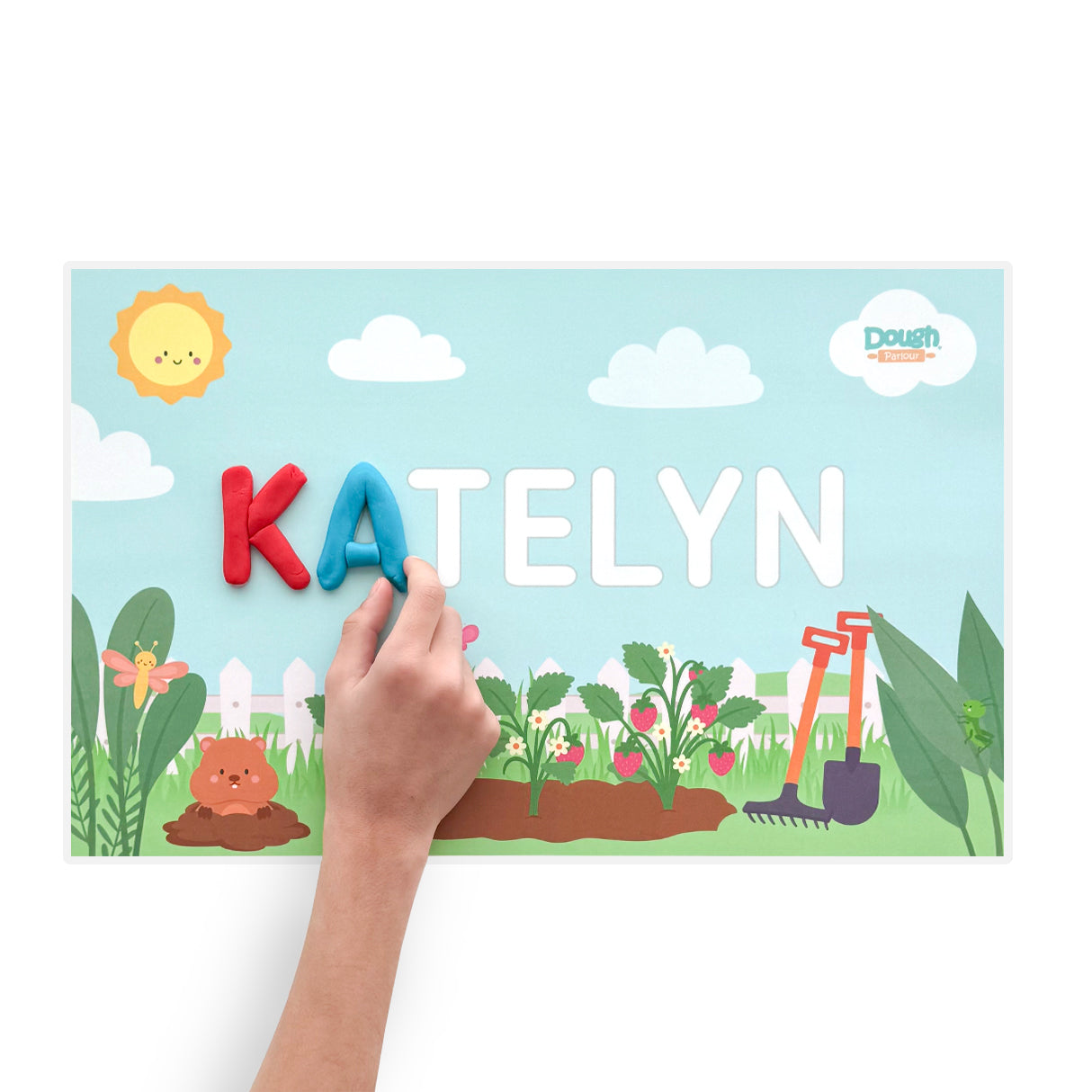 In The Garden Personalized Playmat