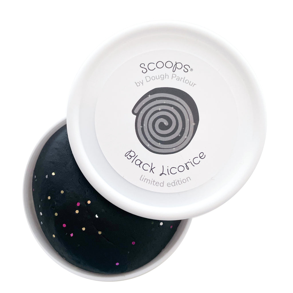 Scoops® Black Licorice glitter dough