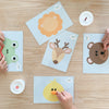 Mini Mats™ Set of 12 Animal Faces